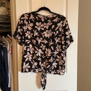 Madewell NWT silk floral top